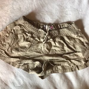 Tan casual shorts